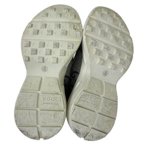 Gucci GG Print Rython Brown Monogram Chunky Sneaker 6 - Picture 5 of 9